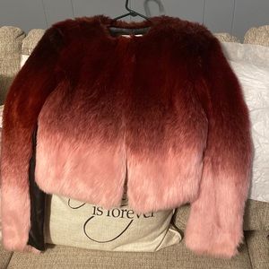 New York & Company XS Pink & Burgundy Jacket